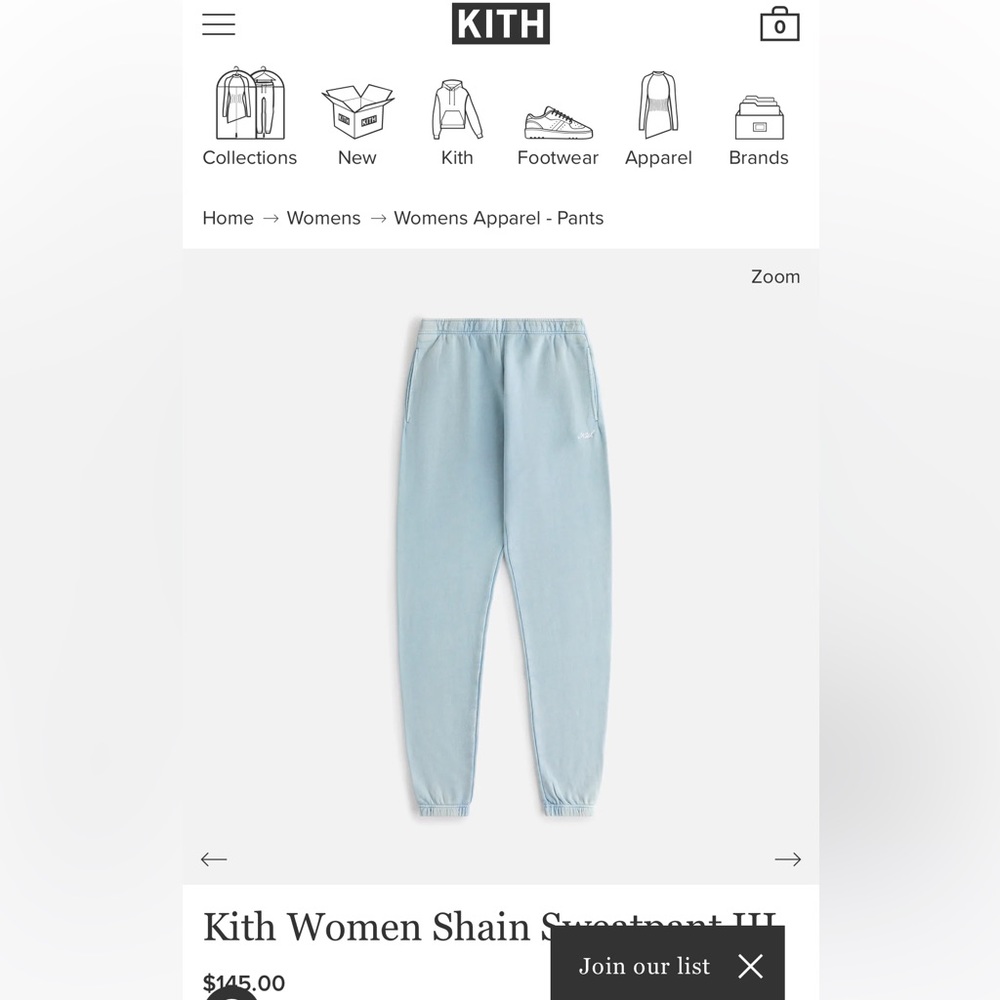 Kith blue sweatpants